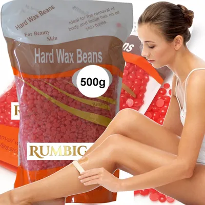 Zdjęcie produktu dla RUMBIGO Naturalny Wosk Twardy w Granulkach 500g Profesjonalna Depilacja Bezpaskowa Ekspresowa Depilacja Bezbolesne Usuwanie Włosków