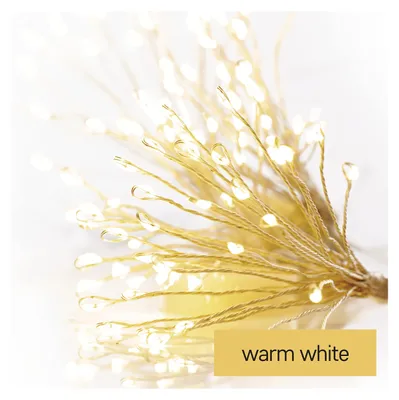 Produktbild von EMOS LED-Lichterkette warmweiß 235cm Timer Innen Feuerwerk Weihnachten Kabel