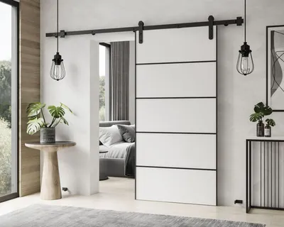 Produktbild von Schiebetür ALDER PLUS mit Türdämpfer 86 cm Weiß