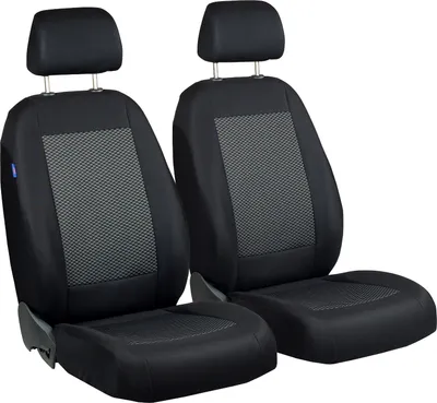 Produktbild von Schwarz-graue Dreiecke Sitzbezüge für ALFA ROMEO 159 Vorne Sitzbezüge