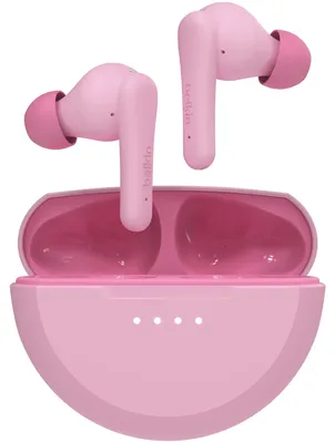Productafbeelding van Belkin Soundform Nano2 draadloze kinder-oordopjes, roze. Modelnummer: AUC011btPK