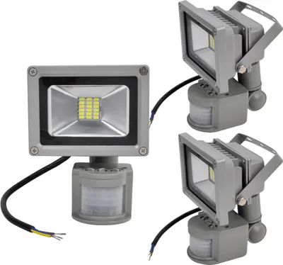 Produktbild von Greenmigo 3x 20W LED Strahler Fluter + Bewegungsmelder Kaltweiß kaltweiss Objektbeleuchtung Außenstrahler Wandstrahler Flutlichtstrahler Scheinwerfer Gartenlampe IP65 85V-265V