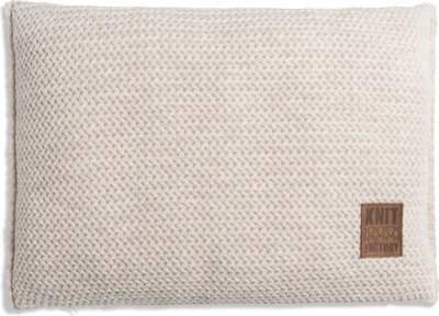 Produktbild von Knit Factory Maxx Kissen - Beige - 60x40 cm