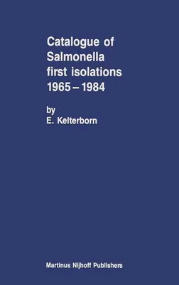 Obrázok produktu pre Catalogue of Salmonella First Isolations 1965-1984