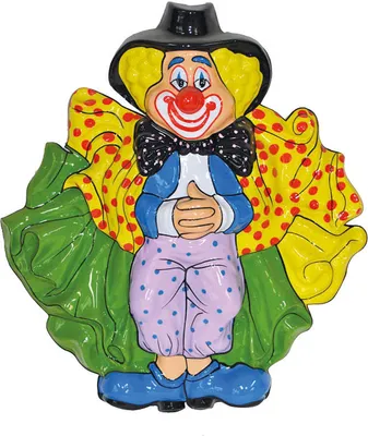 Produktbild von Wanddeko Clown schwazer Hut