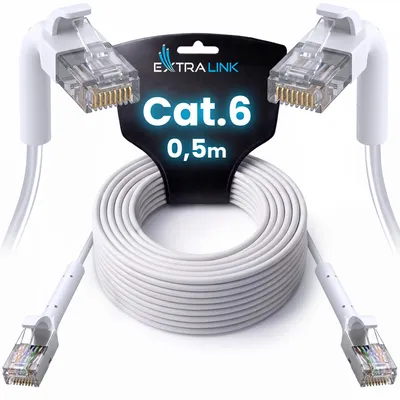 Produktbild von Extralink Cat.6A U/FTP Patchkabel Netzwerkkabel LAN Netzwerk Kabel 1 Gbit/s 0.5m