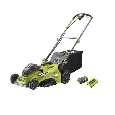 Produktbild von Ryobi RLM36X46H50PG Akku für bürstenlosen Rasenmäher, 36 V, 46 cm, 20–70 mm, Kit 5,0 Ah