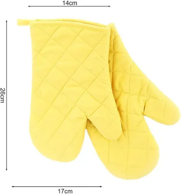 Produktbild von 2 hitzebeständige Topfhandschuhe für Kochen, Backen und Grillen