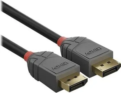 Zdjęcie produktu dla LINDY DisplayPort 1.4 Kabel Anthra Line 2m St/St A/B schwarz