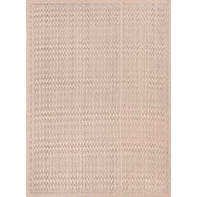 Produktbild von In- und Outdoor Teppiche Flachgewebe Terrassen Natur Look In Grau & Beige, Farbe:Beige, Maße:Ø 160 cm Rund