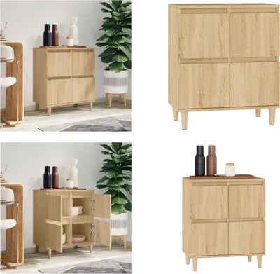 Obrázok produktu pre vidaXL Príborník Sonoma dub 60x35x70 cm materiál na báze dreva - Príborník - Príborníky - Skriňa - Úložná skriňa