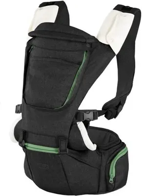Produktbild von Babytrage CHICCO Hip Seat Pirate Black, Ergonomisch, Bauch- und Rückentrage, 0-15 kg, Polyester