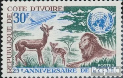 Produktbild von Briefmarken Elfenbeinküste 1970 Mi 363 (kompl.Ausg.) postfrisch 25 Jahre UNO