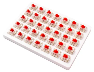 Produktbild von Keychron Z44, Tastatur-Schalter, Rot, Transparent