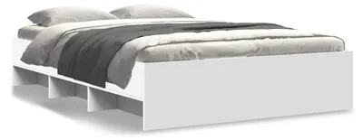 Zdjęcie produktu dla vidaXL Rama łóżka biała 140x200 cm materiał drewnopochodny