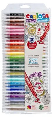 Produktbild von Carioca Birello Filzstift Fein / Mittel Mehrfarbig 30 Stück(e)