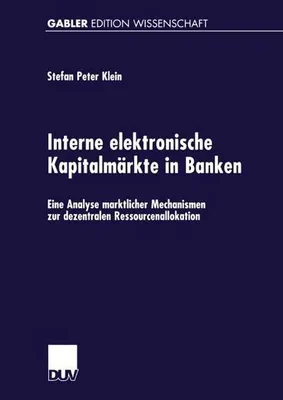 Obrázek produktu pro Interne elektronische Kapitalmärkte in Banken