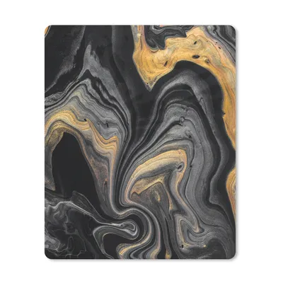 Produktbild von MuchoWow® Mauspad Mousepad Marmor - Acryl - Gold - Luxus - Abstrakt 19x23 cm - Mousepads - Maus Mat - Pad - Mausunterlage - Mauspads - Spielen