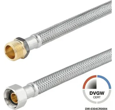 Produktbild von veporit Flexschlauch 3/8 IG x 3/8" AG x 500 mm DVGW "
