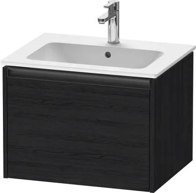Produktbild von Duravit Ketho.2 Wastafelonderkast 61x48x44 cm Mat Eiken (zwart)