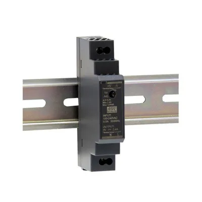 Immagine prodotto di MEANWELL HDR-15-5, alimentatore DC AC su guida DIN, DIN, 12W 5V 2,4A