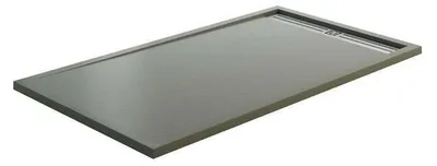 Image de STYLE PLUS - Receveur de douche 130x90cm Gris - Antidérapant, Design Moderne, Haute Résistance, Pratique