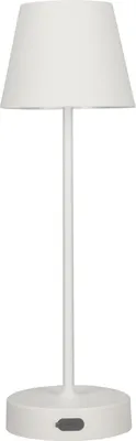 Obrázek produktu pro Stolní lampa NELI, 2,7W LED, bílá, s baterií 2200mAh, IP54, teplá barva, 200lm, 33cm, EDO777642 EDO Solutions