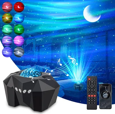 Obrázek produktu pro Hudba LED Starry Sky Projector Aurora Lamp Bluetooth noční světlo s dálkovým ovládáním