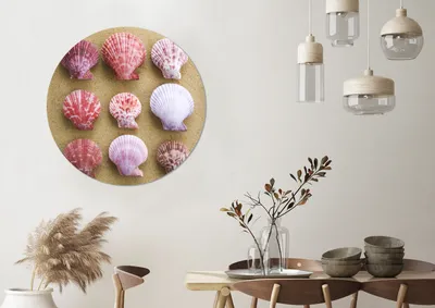 Produktbild von MuchoWow® - Wand-Kreis - Wohnzimmer - Bild - Runde - Wanddeko - Dibond - Kunstdrucke