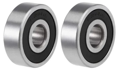 Rillenkugellager 628-2RS 8x24x8 mm, 2 Stück, Kohlenstoffstahl
