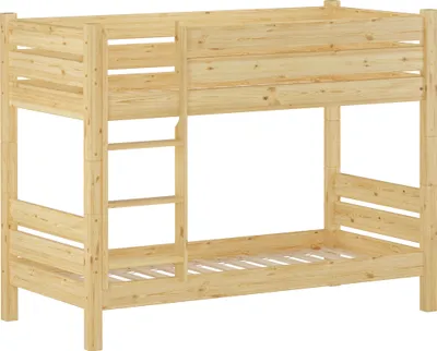 Produktbild von Etagenbett extra stabil 80x190 Stockbett Nische 80 teilbar mit wählbarem Zubehör V-60.16-08-190T80Rollrost inkl.