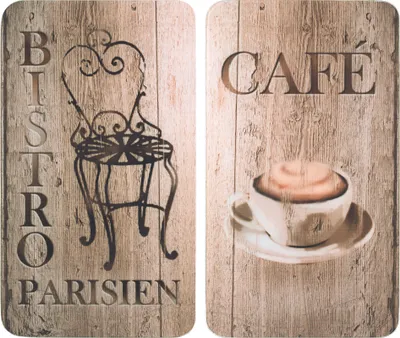 Produktbild von Wenko 2521310100  Glasabdeckplatten-Set 'Universal Bistro', je 30 x 52 cm, 2-teilig (1 Set)