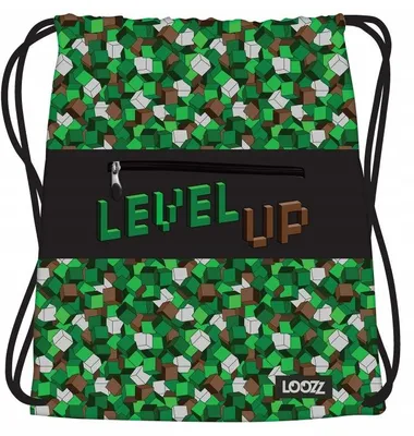 Produktbild von St. Majewski LEVEL UP LOOZZ Turnbeutel Grün Schulrucksack