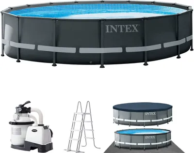 Produktbild von Intex Ultra XTR Frame Swimmingpool-Set Rund 488 x 122 cm 26326GN