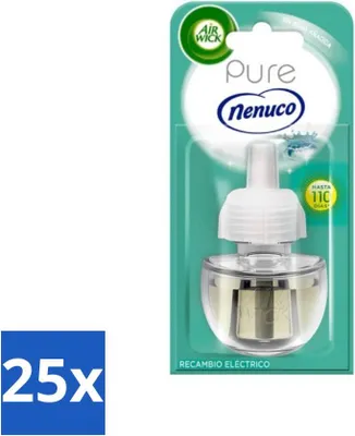 Obrázek produktu pro Air Wick – Náplně do osvěžovačů vzduchu – Pure Nenuco – Elektrický difuzér vůní – 19 ml – Výhodný balení – 25 kusů