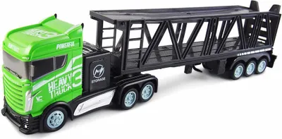 Produktbild von Autotransporter 2WD 1:16 2,4GHz RTR mit Fahrzeugen und Schildern