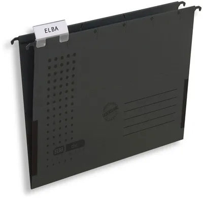 Produktbild von Hängetasche chic Karton (RC) 230 g/qm A4 anthrazit 5 Stück Packung mit 20 Stück