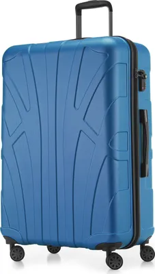 Produktbild von Suitline - Reisekoffer groß erweiterbar, Koffer XL 4 Rollen, Rollkoffer Hartschale, Trolley Hardcase Check-In Gepäck 20-23 kg, Gurtmaß 158 cm, TSA,Cyanblau