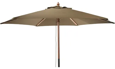 Obrázok produktu pre Drevený záhradný slnečník, Ø 250 cm, hnedý