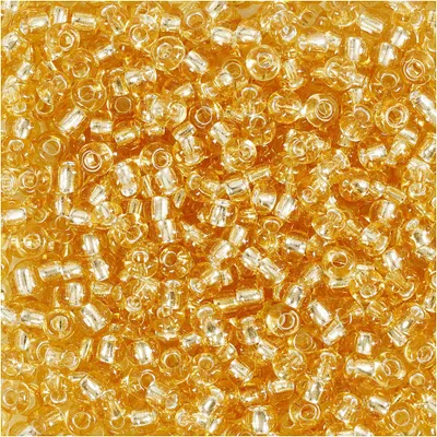 Produktbild von Rocailleperlen, D 3 mm, Größe 8/0, Lochgröße 0,6-1,0 mm, Gold, 25 g/ 1 Pck [HOB-682241]