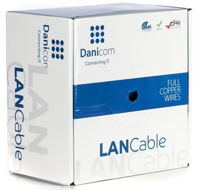 Produktbild von DANICOM CAT6A U/UTP 100m Starrleiter - LSZH (Dca)