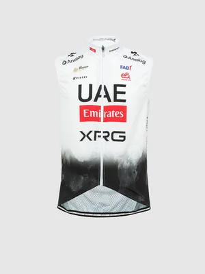 Produktbild von PISSEI Fahrradweste - UAE TEAM EMIRATES 2025 - Weiß/Schwarz 3XL
