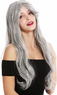 Produktbild von WIG ME UP Perücke lang glatt grau 90924-ZA68E