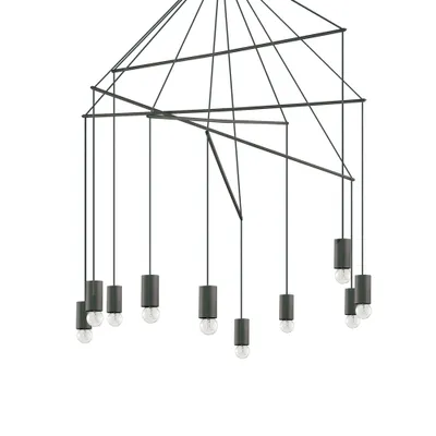 Immagine prodotto di Ideal Lux Pop Sp10 lampada a sospensione nera