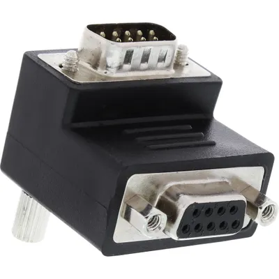 Produktbild von InLine® Adapter, 9pol Sub D Stecker an Buchse, gewinkelt