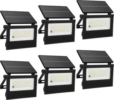 Produktbild von Peviasot 6X LED Solar Wandleuchte Strahler Lampen mit Bewegungsmelder Balkon Außen Treppen