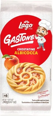 Produktbild von Lago Gastone Crostatine Albicocca fruchtiger Kuchengenuss 6x40g