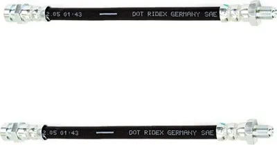Produktbild von RIDEX 83B0834 Bremsschlauch Vorne Hinten für MITSUBISHI PAJERO III (V7W, V6W) PAJERO II (V3W, V2W, V4W) L 200 (K7T, K6T) L 300 III Bus (P0W, P1W, P2W)