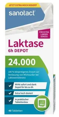Produktbild von sanotact Depot Laktase 24.000 (40 Tbl)