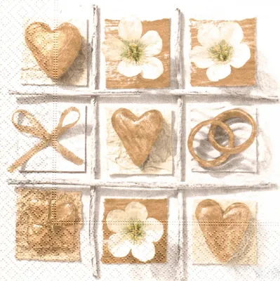 Immagine prodotto di Tovaglioli da matrimonio, 33x33 cm, 20 pezzi, 1 confezione